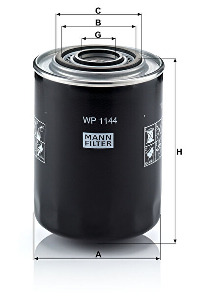 Mann-Filter Filtru de ulei WP 1144