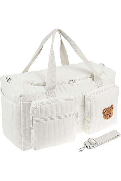 GENERAL Diaper Bag Tote, Teddy Bear Pattern Cute Duffle Bag Portable Baby Hos...