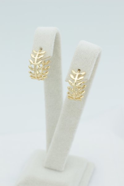 XUPING JEWELRY Style Pearl/Xuping Jewelry Leaf Minimal Model Earrings