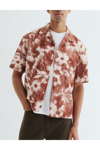 Evendi Shirt, Brown/White