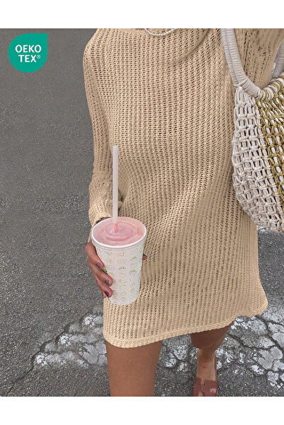 Evendi Short dress, Cream