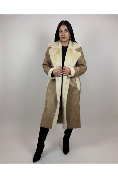MARTELYA KABAN PELUŞ UZUN DERİ GÖRÜNÜMLÜ