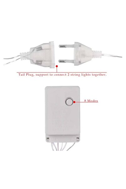 AisHa StoRe OnliNe Lumini de Crăciun magazin Aisha, Perdea luminoasă, 25m, 500 LED-uri, Flash, IP44, Alb cald