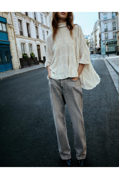 Evendi Poncho, Ecru