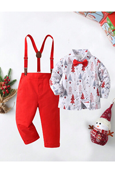 Evendi Suit, White/Red