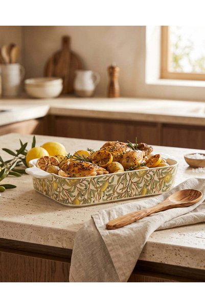 REDTAG Multicolour Floral New Bone China Baking Dish 34.6x21cm