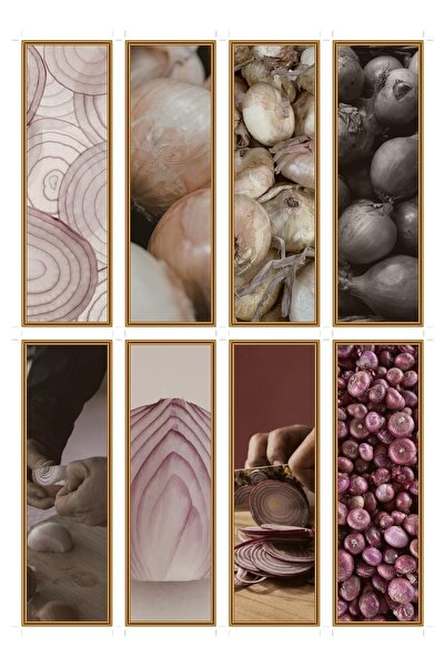 OEM Semne de carte set de 8 cu tematica straturi de ceapa, design artistic, c...