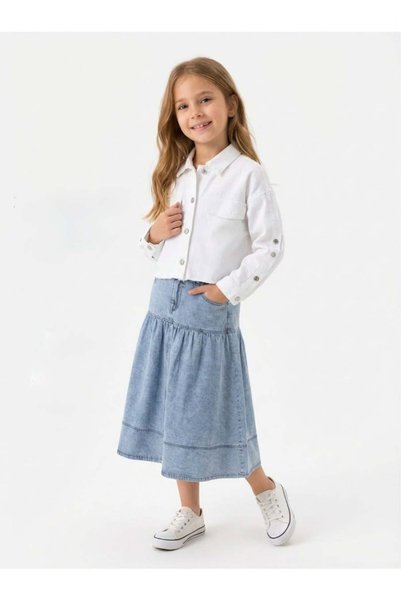 Fabrick Kids kız çocuk kot etek