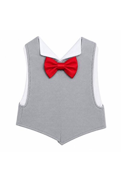 domino Mühabbet kuşu ve papağan damatlık elbisesi,gri