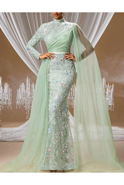 Evendi Rochie lunga, Verde