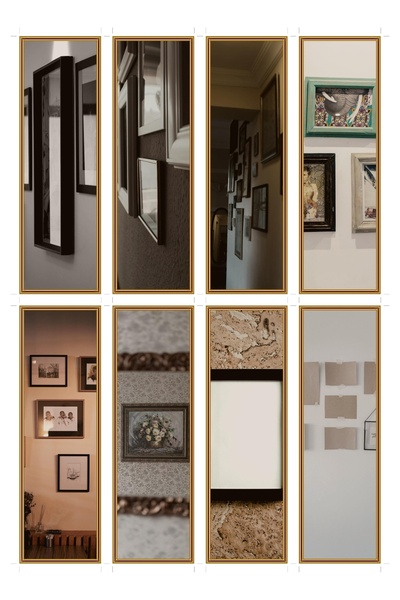 OEM Set of 8 bookmarks with photo frame theme, elegant design, durable cardboard