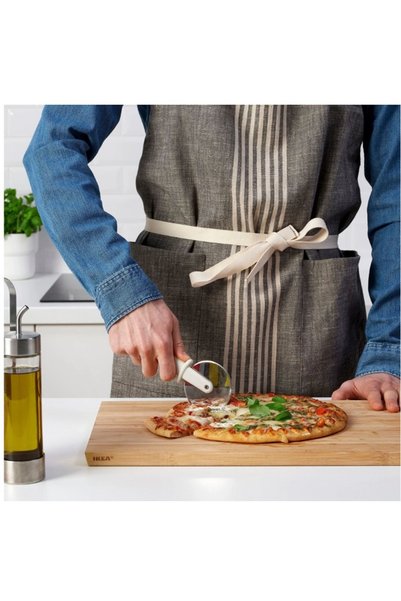 IKEA Uppfylld Pizza Cutter, Dough Cutter, Off-White