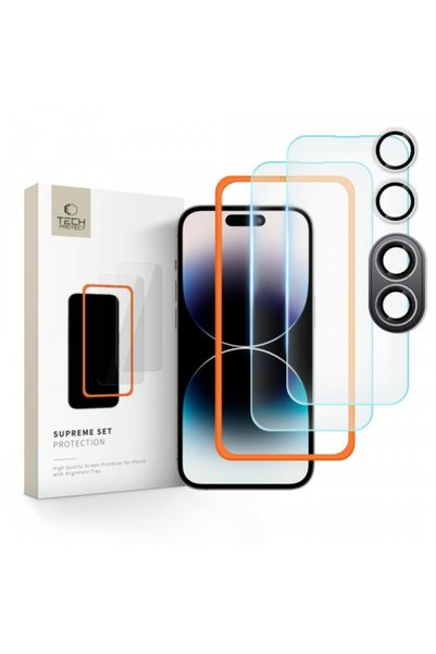 Tech-Protect Folie de protectie Ecran si Camera Spate Supreme pentru Apple iP...