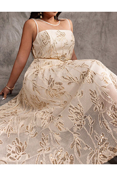Evendi Rochie lunga, Crem
