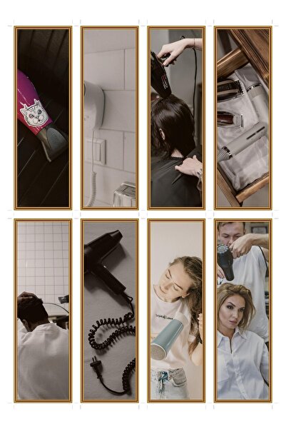 OEM Bookmarks Set of 8, Hair Dryer Theme, Creative Reading Accessories, Premi...