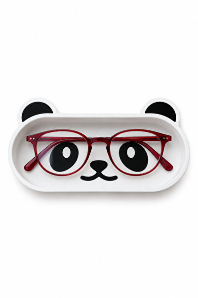 Three Dittle Birds Cute Panda Glasses Holder |   Tray-Shaped Desktop Organizer