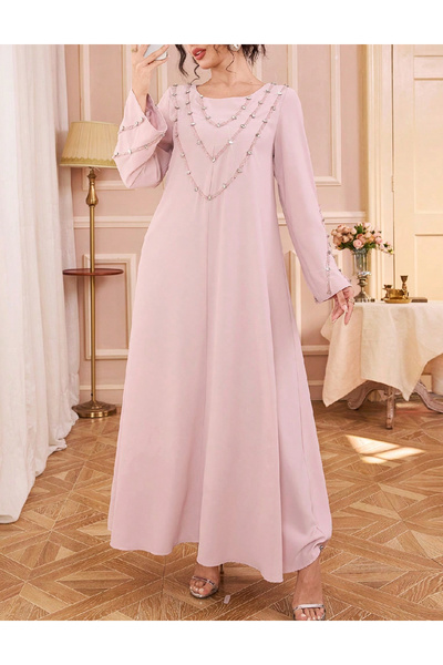 Evendi Long dress, Light pink