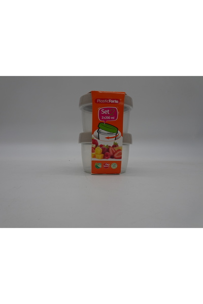 PlasticForte Set 2 caserole, 200 ml, Asortat Clasic