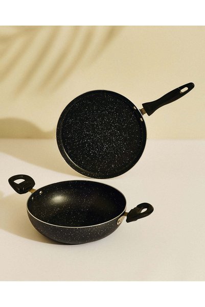REDTAG Black Aluminium Cookware Set (2 Piece)