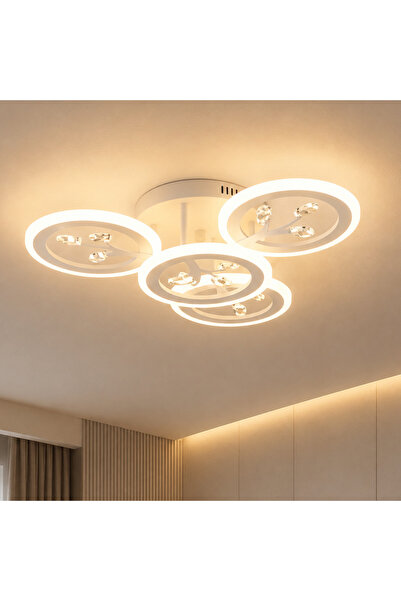 DIGITAL Merchandise Lustra LED cu telecomanda si cristal DAISY 53W, 4 Element...
