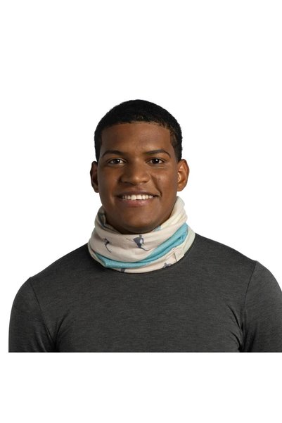 Buff Merino Lightweight Prints Ekan Neck Collar-138854.937