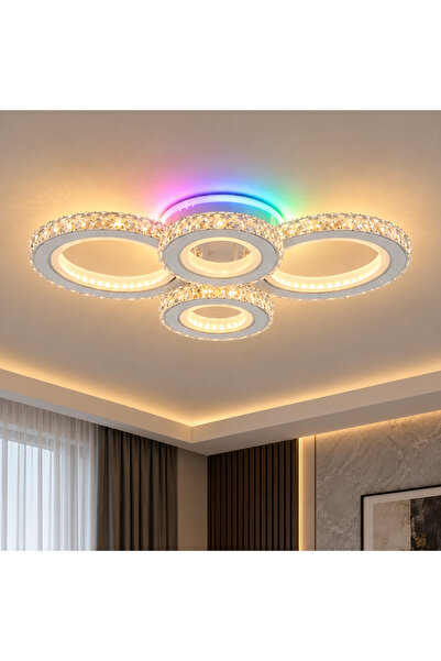 DIGITAL Merchandise Plafoniera LED cu telecomanda si cristal NOVA ROTONDA RGB...
