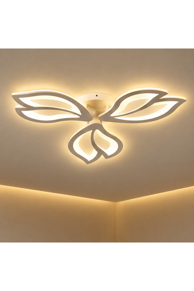 DIGITAL Merchandise Lustra LED cu telecomanda LILY 40W, 3 Elemente, lumina Re...