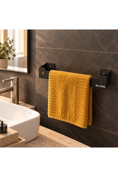 Blaene Paslanmaz Çelik Delmeden Montaj Yapışkanlı ve Vidalı 30 cm Banyo ve Mu...