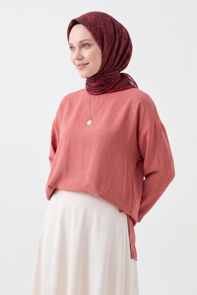 Silk Home Soft Scarf Petra Red