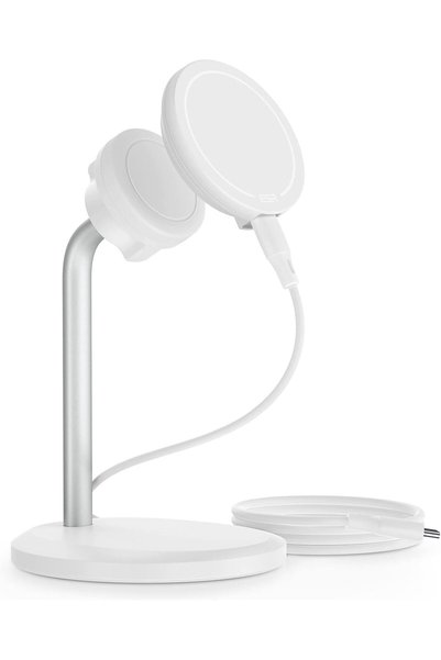 StepCo HaloLock Shift kablosuz şarj cihazı, MagSafe şarj istasyonu ile uyumlu, Magsafe şarj cihazı, 2 şarj