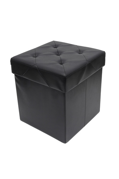 Sekekamaccs Taburet pliabil pentru depozitare - 38x38x38cm / negru