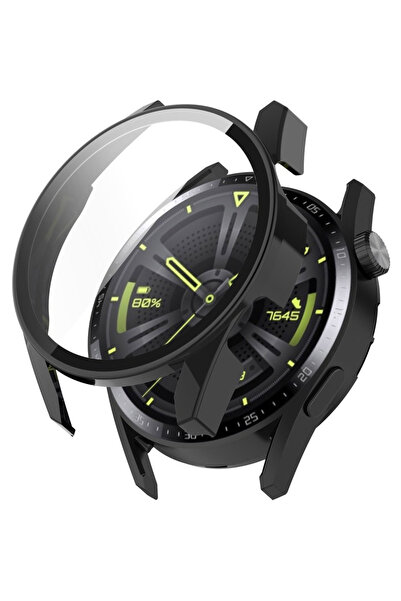 XGSM Carcasă 2 în 1 + Sticlă securizată pentru Huawei Watch GT 3 46mm, Negru