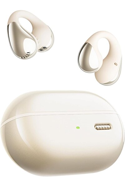 PearlClip Pro Hi-Res LDAC ENC OWS Kablosuz Bluetooth 6.0 Kulaklık Bej