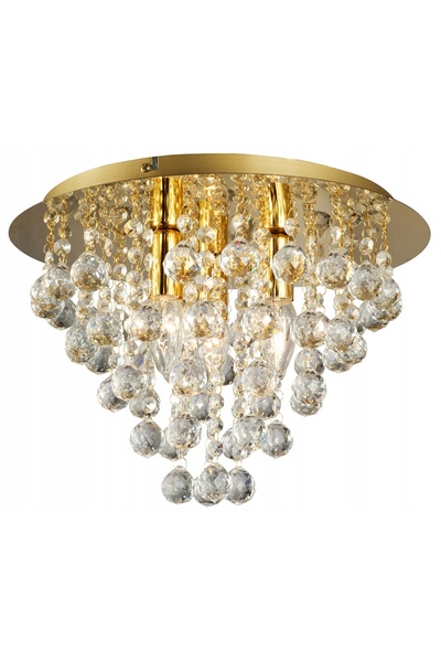 Reality Lustră de tavan din cristal GLAMOUR 38cm AUR