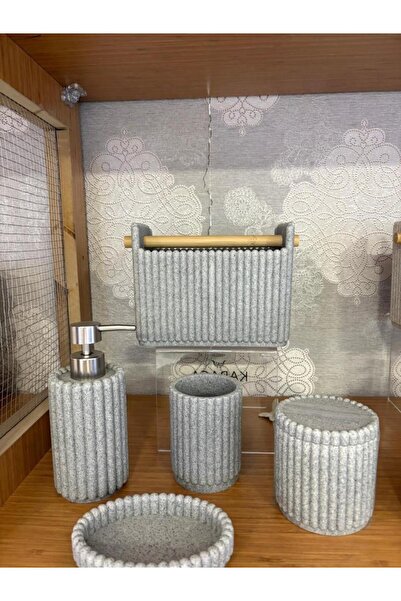 ACAR Laduree 5-Piece Bathroom Set Gray