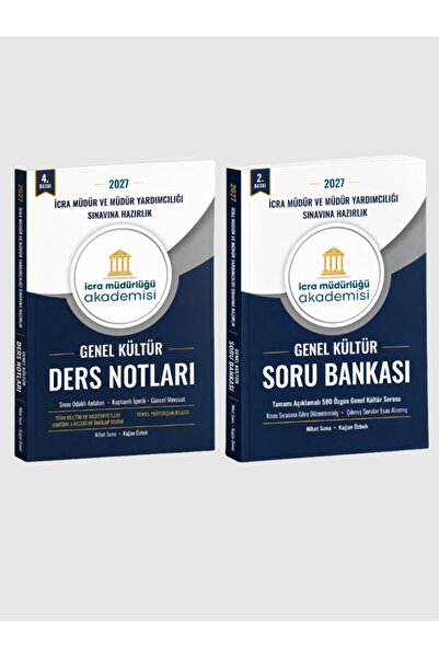İcra Müdürlüğü Akademisi İcra Müdürlüğü Genel Kültür 2'li Set DERS NOTLARI - ...