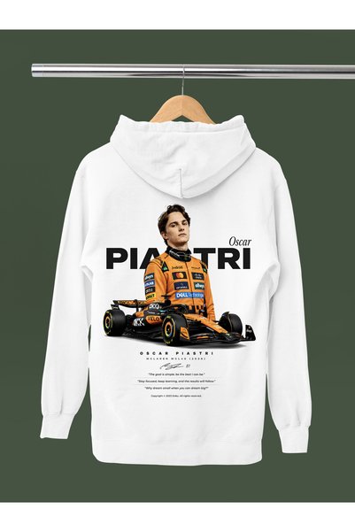 MAGORS Hanorac F1 cu glugă, cu mânecă lungă, din bumbac, imprimat OSCAR PIAST...