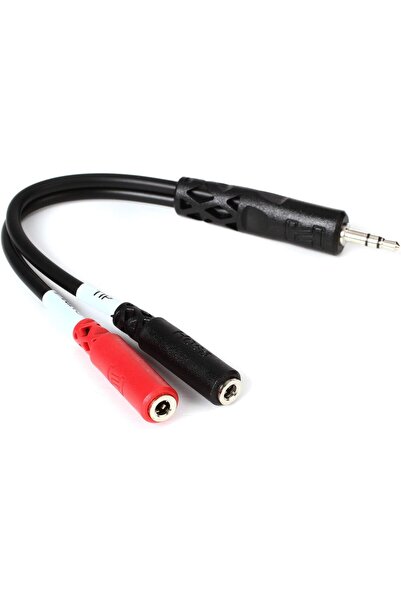 3.5 mm. TRS (M) - Dual 3.5 mm TS (F) Stereo Breakout Kablo (YMM-261)