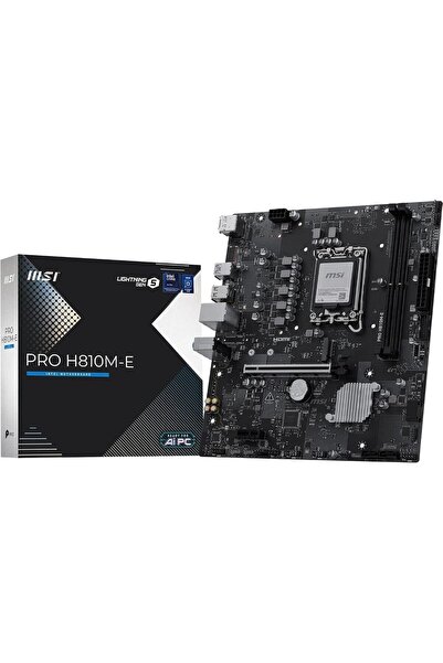 StepCo MB PRO H810M-E SOKET 1851 DDR5 6400 MHZ(OC) 1xM.2 USB 5Gbps HDMI DP 2.5G LAN mATX