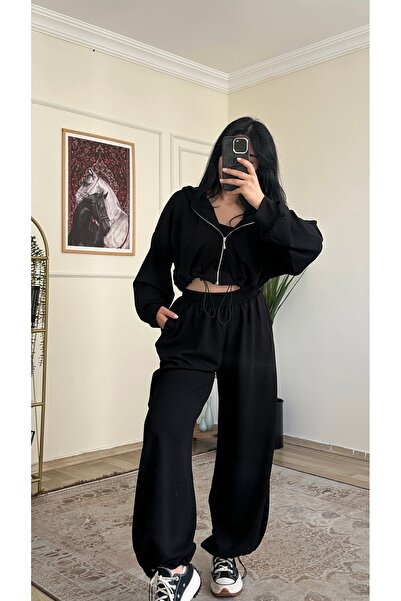 YELZEY BUTİK Ayarlanabilir Oversize Eşofman Takımı