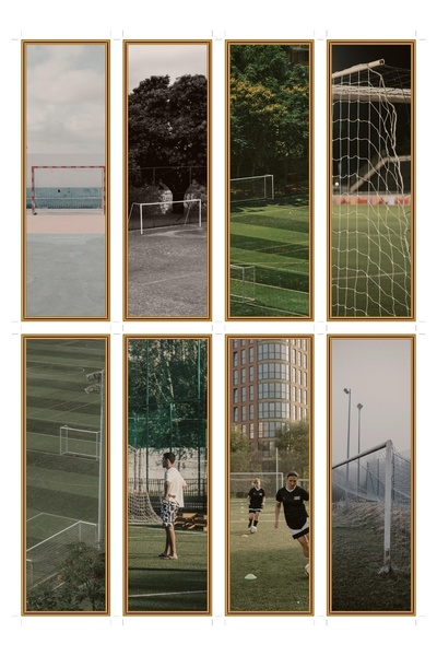 OEM Semne de Carte Set de 8 cu Tematica Poarta de Fotbal, Carton Premium, Des...