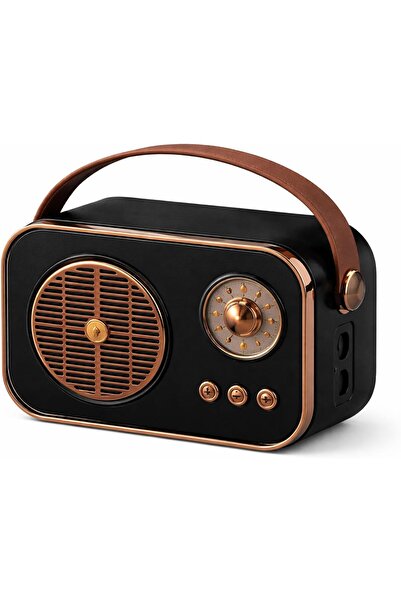StepCo Nostaljik Bluetooth Hoparlör Retro Tasarım | 5W Güçlü Ses, USB ve TF Kart Destekli Taşınabilir Mini