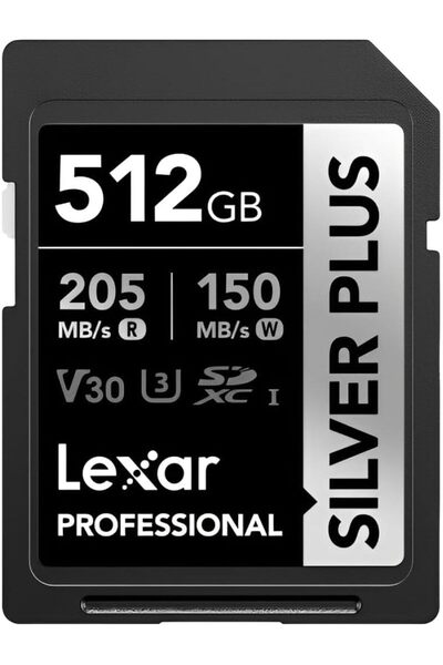 StepCo 512GB Silver Plus SD UhsI V30 U3 205MB/S Hafıza Kartı