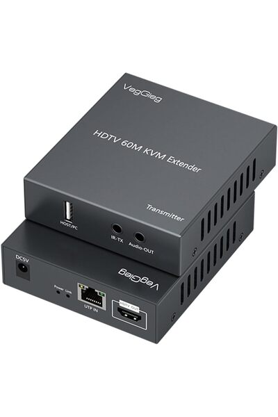 TinyBox 1080P Full HD 60Hz HDMI KVM Extender 60 Metre CAT5E/6 HDMI Menzil Genişletici Uzatıcı