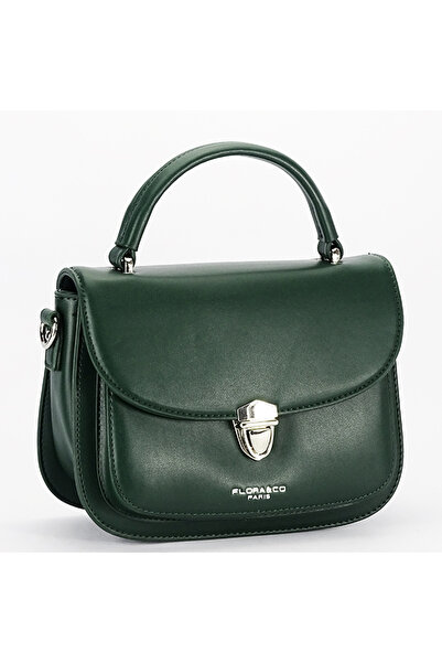 Flora&Co Paris Geantă verde închisă cu mâner Flora&CO B-F8527 12
