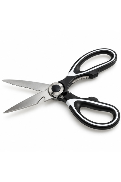 DİES Kitchen Scissors Multi-Purpose Fish Meat Vegetable Scissors Stainless St...