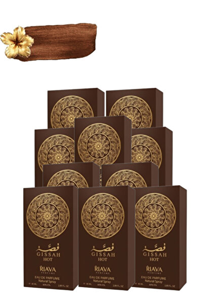 RIAVA PERFUMES 10 قطع من عطر جيسة بني ساخن 85 مل