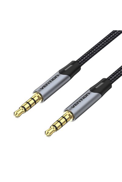 Vention Cablu audio Kabel TRRS 3,5 mm tata la tata Aux 1m BAQHF gri