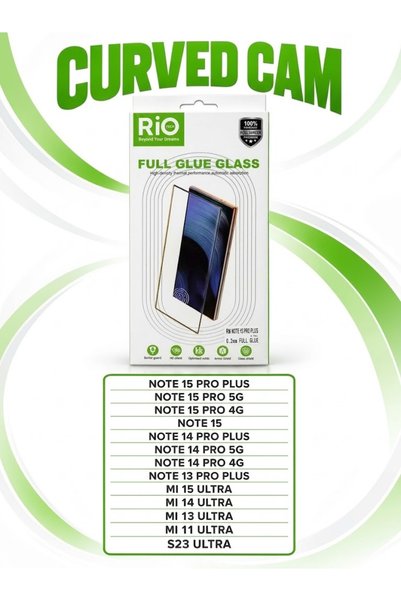 Rio NOTE 14 Pro Plus İle Uyumlu Kavisli Tam Kapatan 0.2mm Kırılmaz Ekran Koru...