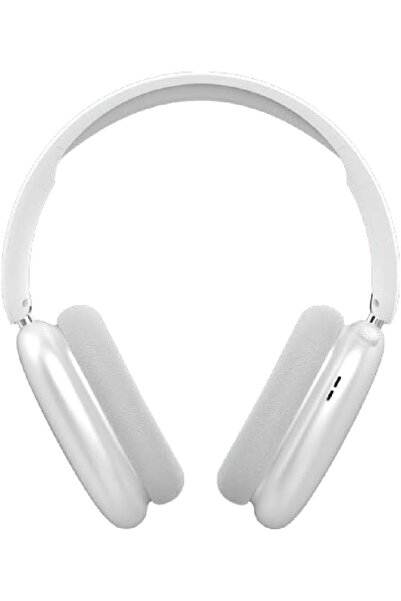 StepCo Extra Bass Pod Max Kulak Üstü Bluetooth Kulaklık - 300 Saat Pil Ömrü (Beyaz)
